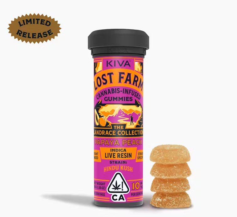 LOST FARM - PAPAYA PEACH HINDU KUSH GUMMIES 100MG