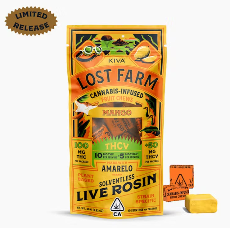 LOST FARM - MANGO JACK HERER ROSIN THCV 10:5 CHEWS