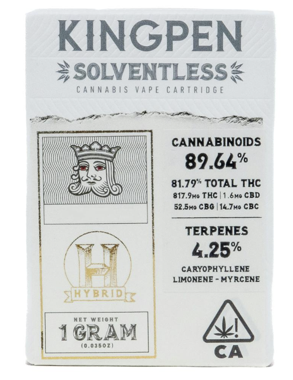 Kingpen | First Class Funk | 1G | Solventless | Cart