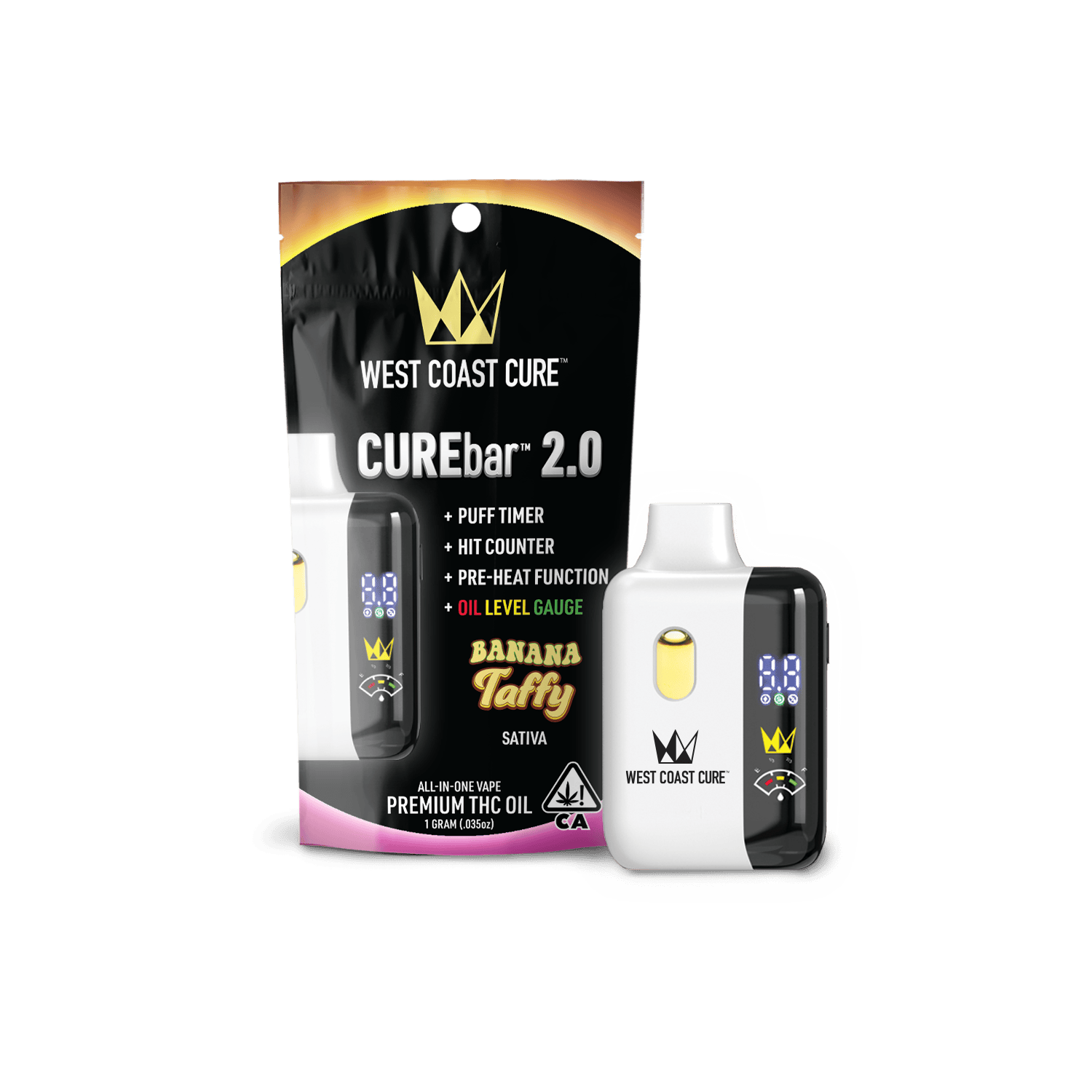 West Coast Cure: Banana Taffy - Curebar 2.0