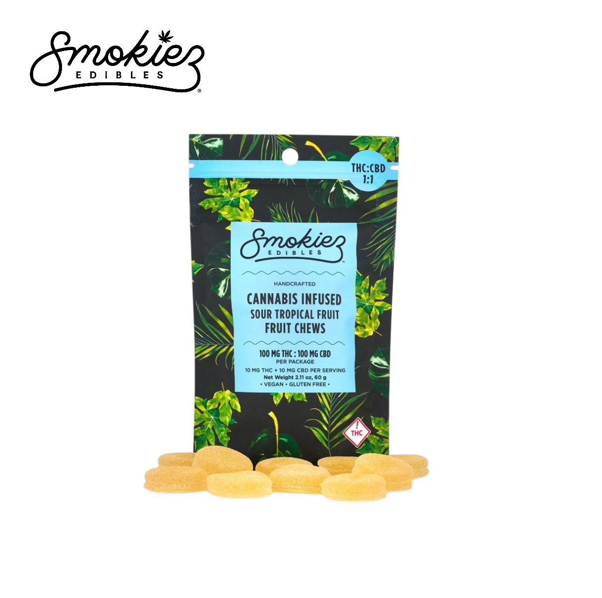 Smokiez — Sour Tropical Fruit - Fruit Chews