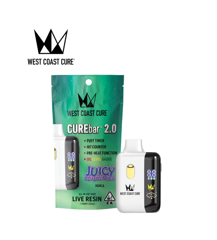 JUICY BLUEBERRIES 1G LIVE RESIN CUREBAR ALL IN ONE