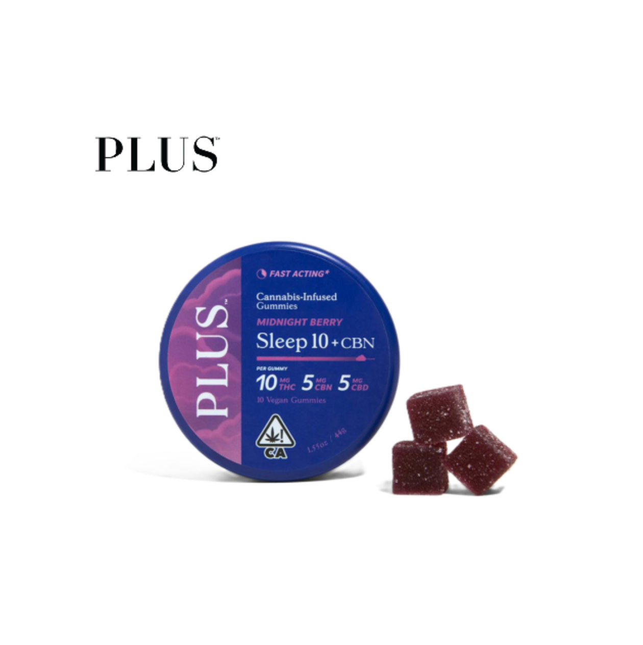 2:1:1 MIDNIGHT BERRY SLEEP 100MG THC:CBN:CBD 10 PACK GUMMIES