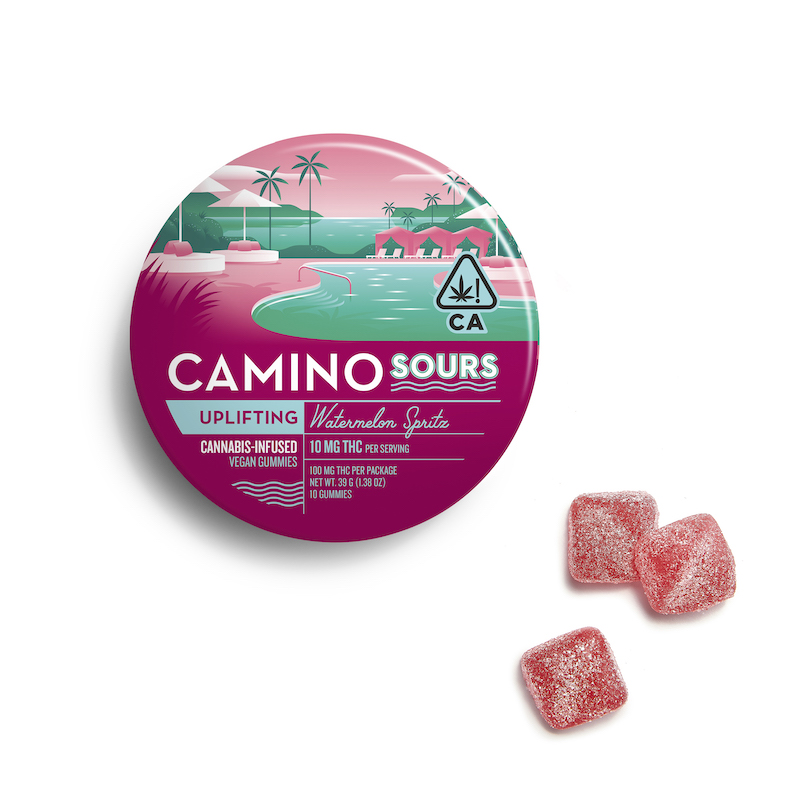 SOUR WATERMELON SPRITZ 10PC (10MG/100MG) GUMMY [H]