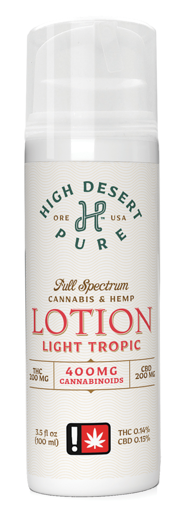 LIGHT TROPIC LOTION 1:1 (400mg)