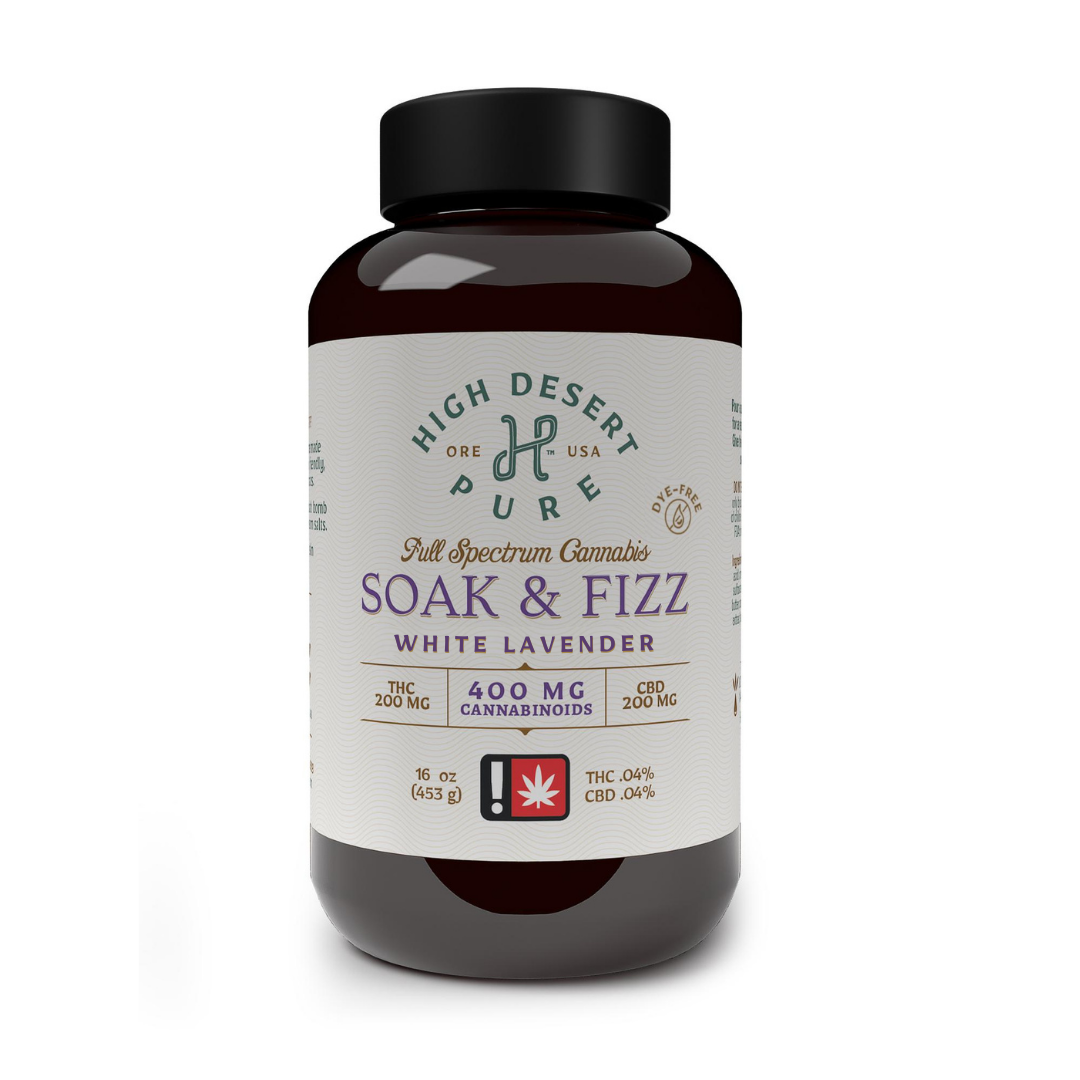 WHITE LAVENDER SOAK & FIZZ (400 MG)