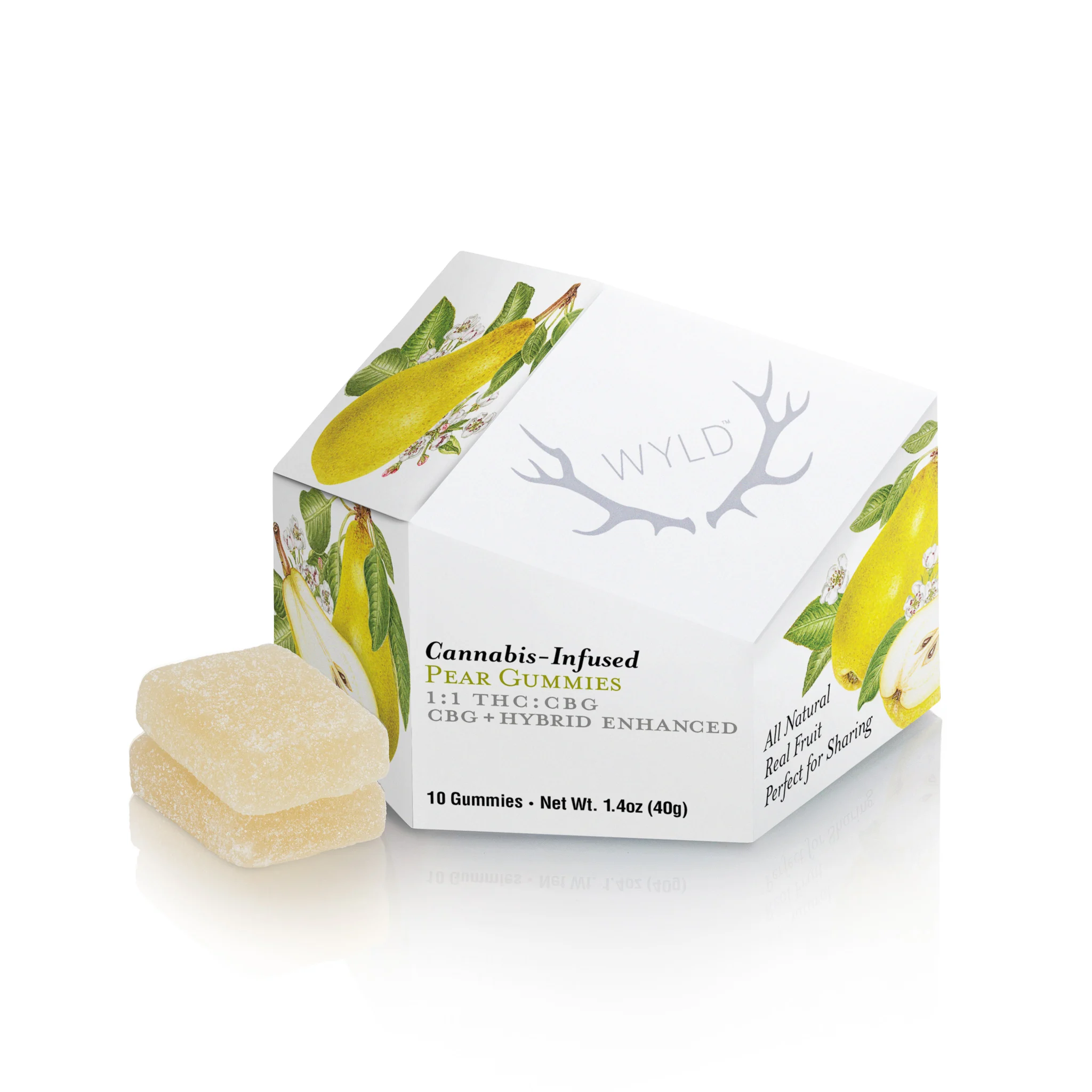 PEAR THC:CBG 10PC (10MG/100MG) GUMMY [H]