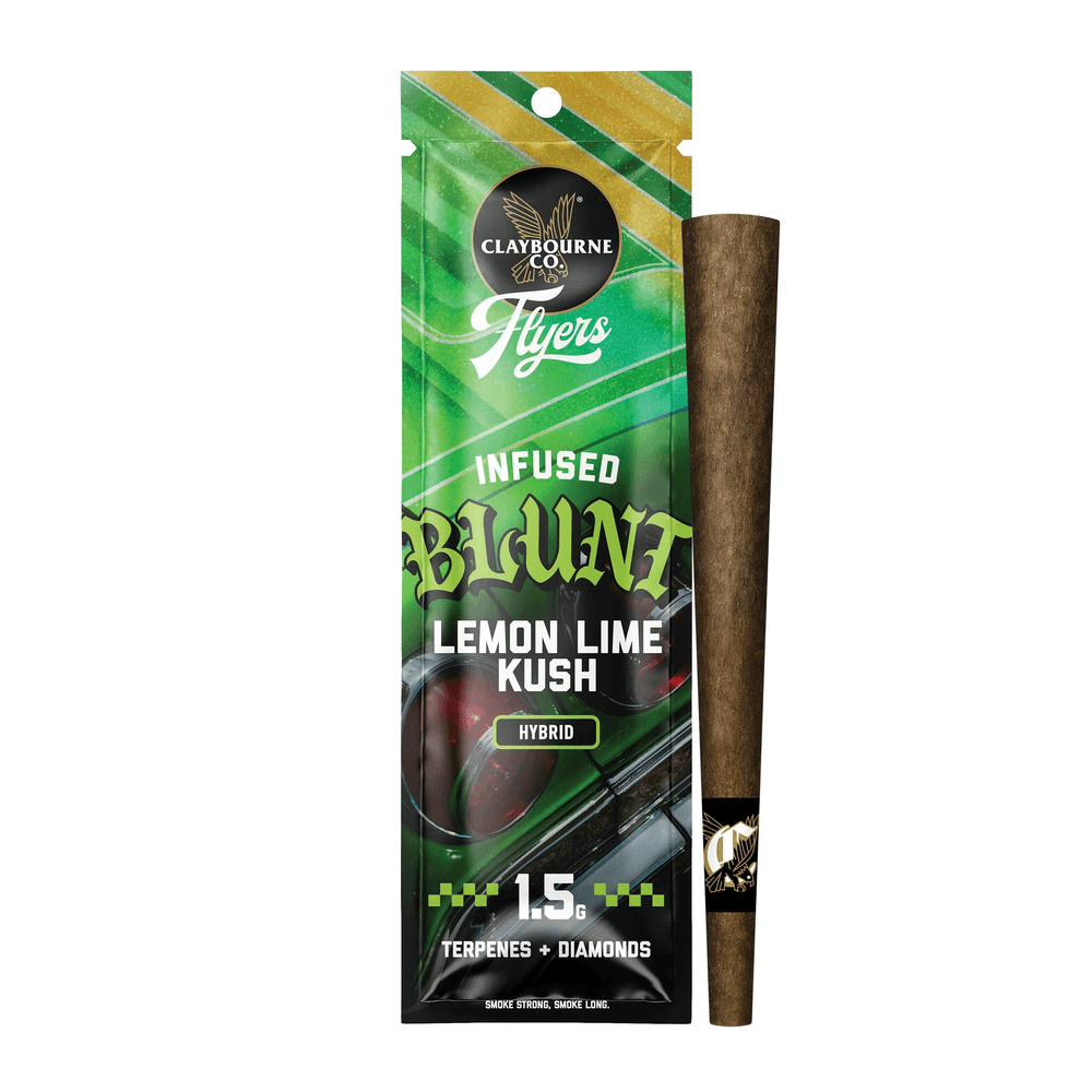 CLAYBOURNE CO. FLYERS LEMON LIME KUSH INFUSED BLUNT 1.5G