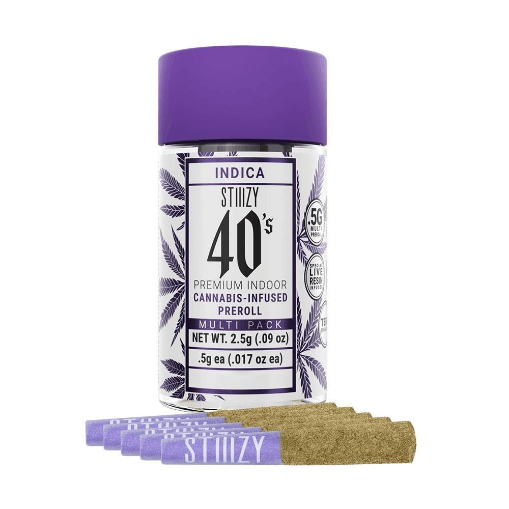STIIIZY - INFUSED 40'S SKYWALKER OG PREROLL 5PK - 2.5G (INFUSED)