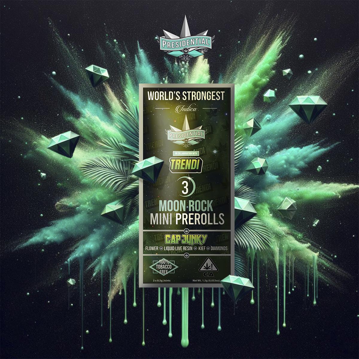 PRESIDENTIAL MOON ROCK MINI PREROLL CAP JUNKY