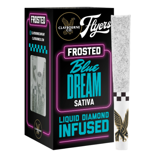 CLAYBOURNE CO. BLUE DREAM FLYERS FROSTED INFUSED .5G 5 PACK
