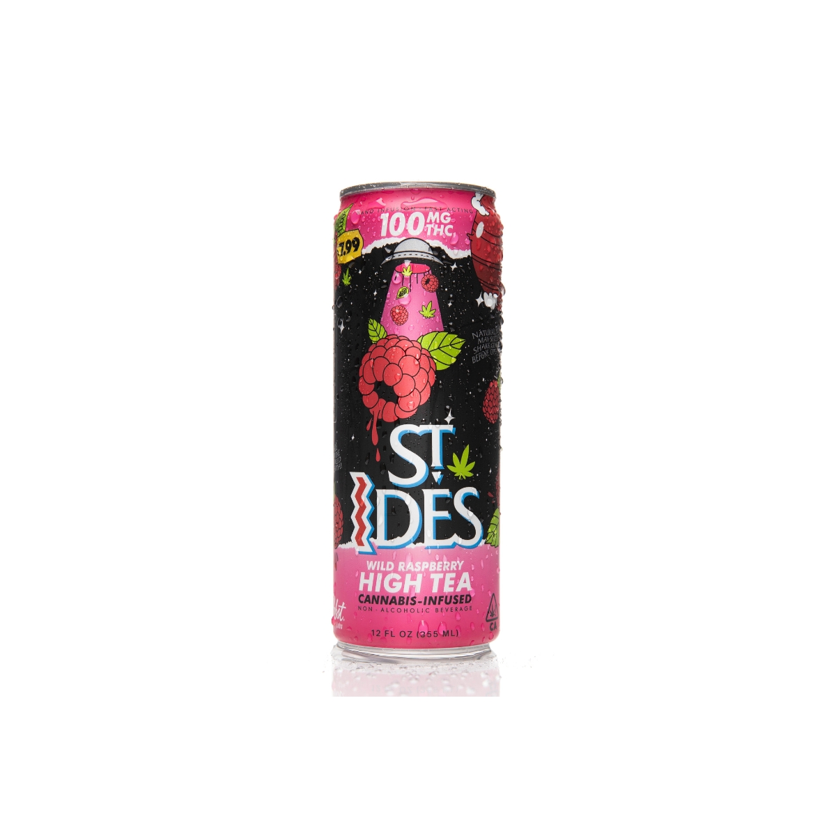 ST IDES WILD RASPBERRY 12OZ HIGH TEA 100MG