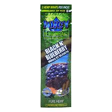 JUICY HEMP WRAPS BLACK N' BLUEBERRY (2PK)