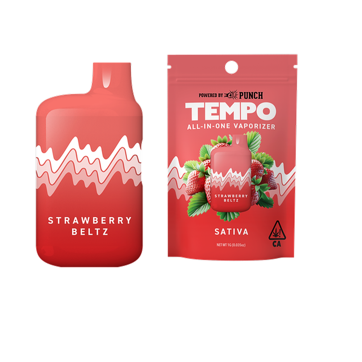 TEMPO STRAWBERRY BELTZ ALL IN ONE VAPE 1G