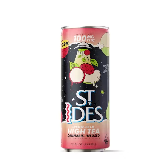 St. Ides - Pear Lychee Tea 12 Oz High Tea 100MG