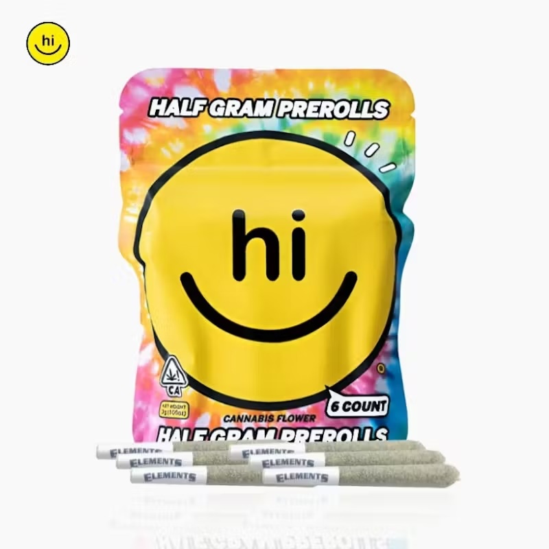 Hi Prerolls - 0.5G - 6 Pack - Black Cherry Gelato (h)