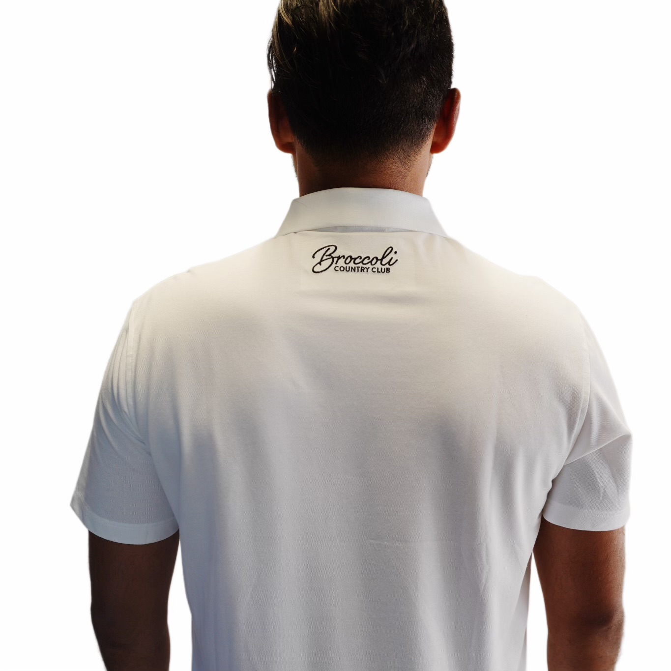 Broccoli Country Club - White Stock Polo (x-large)
