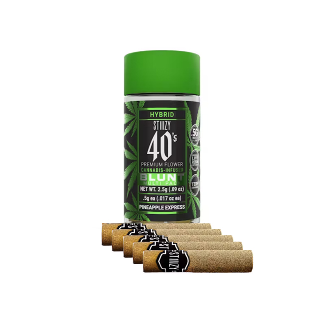 STIIIZY BLUNTS PINEAPPLE EXPRESS 2.5G 40'S MULTI PACK 5