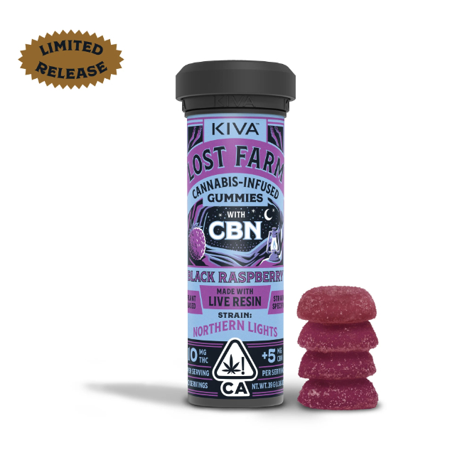 Lost Farm - Gummies Black Raspberry Northern Lights CBN 10:5