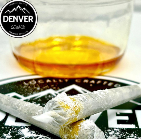 MED | PEACH CRESCENDO | 1G  LIVE RESIN DIAMOND DUSTED INFUSED PRE ROLL