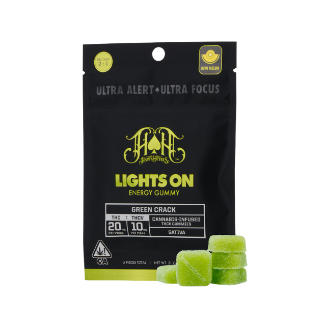 HEAVY HITTERS | GREEN CRACK | 1:2 THCV:THC  | 100MG THC