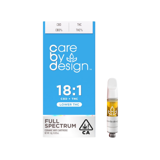 CARE BY DESIGN | FULL SPECTRUM 18:1 CBD | 1G CARTRIDGE