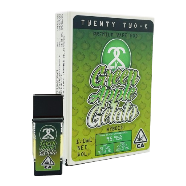 22K | GREEN APPLE GELATO | 1G POD