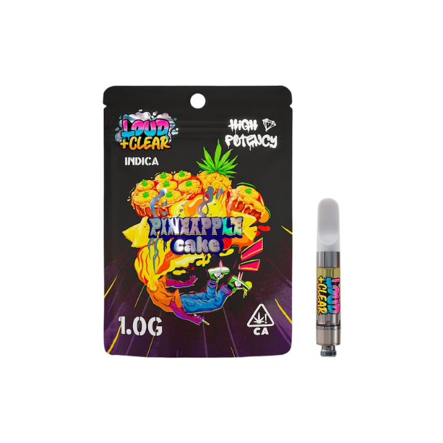 LOUD AND CLEAR | PINEAPPLE CAKE | 1G VAPE CARTRIDGE