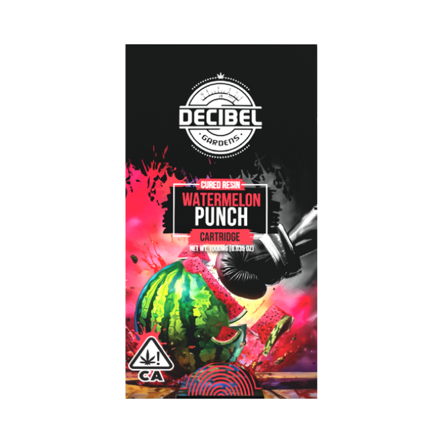 DECIBEL GARDENS | WATERMELON PUNCH | CURED RESIN | 1G CARTRIDGE