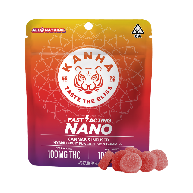 KANHA | NANO | FRUIT PUNCH FUSION | 100MG | HYBRID | 10 PC