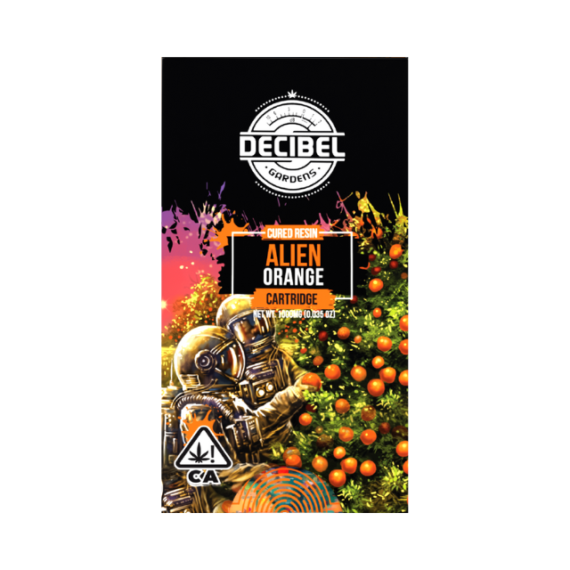 DECIBEL GARDENS | ALIEN ORANGE | CURED RESIN | 1G CARTRIDGE
