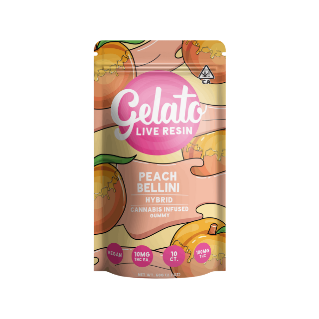 GELATO | PEACH BELLINI | 10PC | HYBRID | 100MG