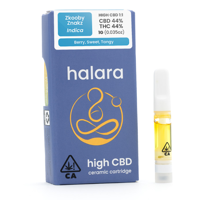 HALARA - Halara | Zkooby Znakz | 1G Cartridge | High CBD 1:1