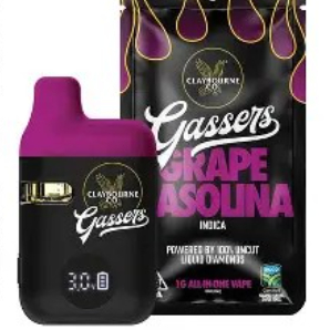 Claybourne Co. | Grape Gasolina | Gassers | 1G Liquid Diamonds Aio