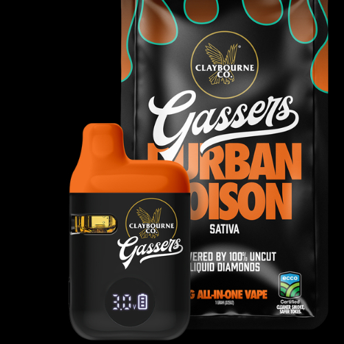Claybourne Co. | Durban Poison | Gassers | 1G Liquid Diamond Aio
