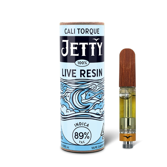 Jetty | Cali Torque | Indica | 1G Live Resin Cart