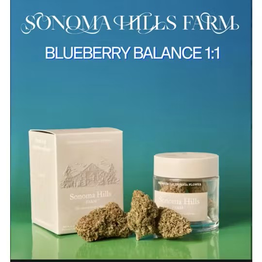Sonoma Hills Farm | Blueberry Balance 1:1 CBD | 3.5G