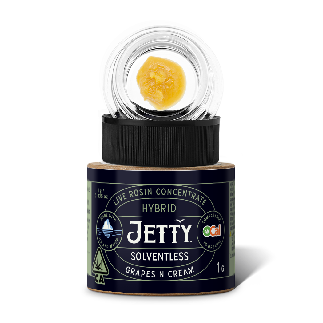 Jetty | Grapes N Cream | Hybrid | 1G Solventless Rosin