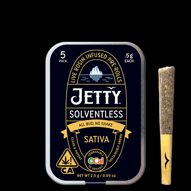 Jetty | Strawnana Mac X Sour Strawberry | Sativa | 5PK |  0.5G Rosin Prerolls