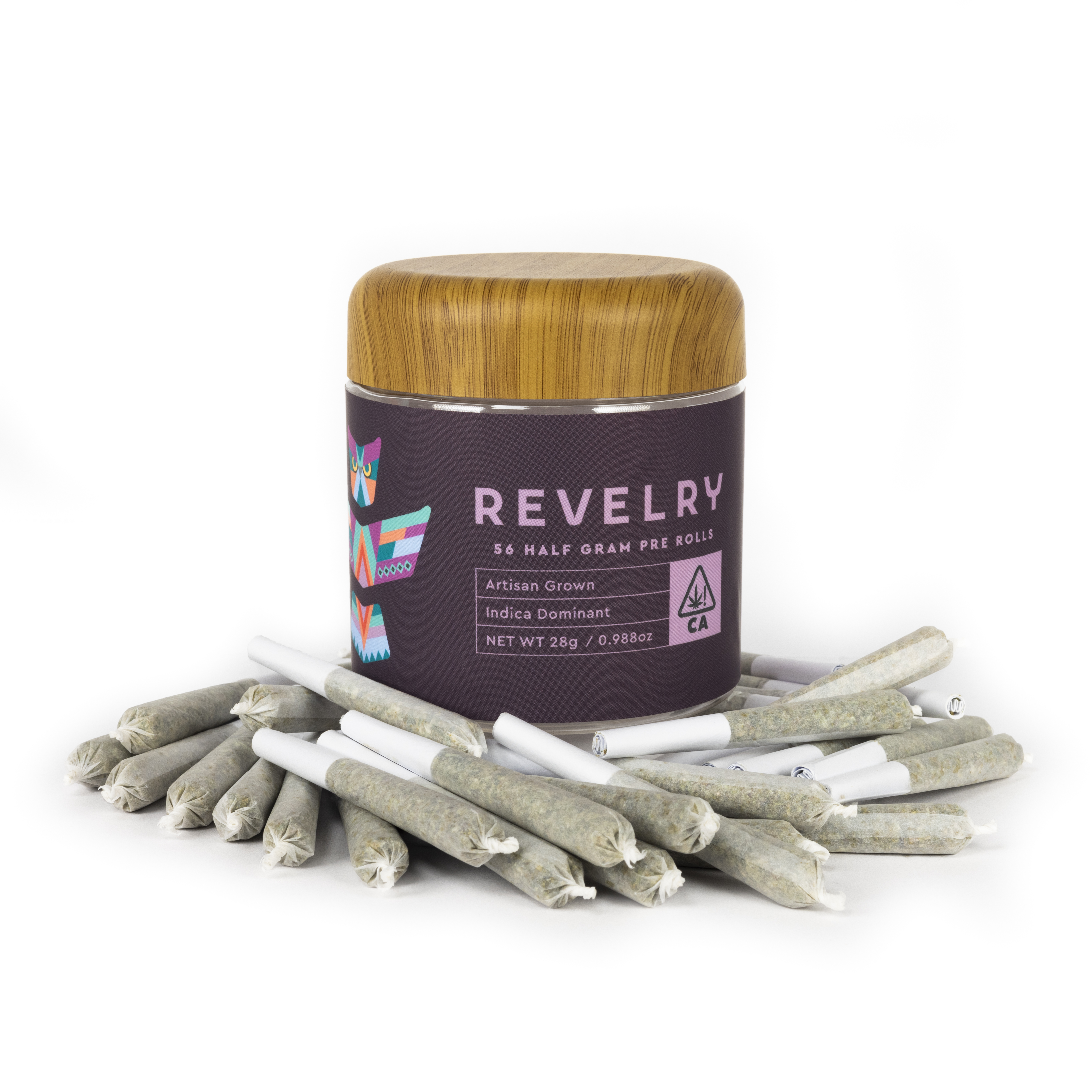 Revelry | Berry Cobbler | Indica | 56PK | 0.5G Pre-rolls