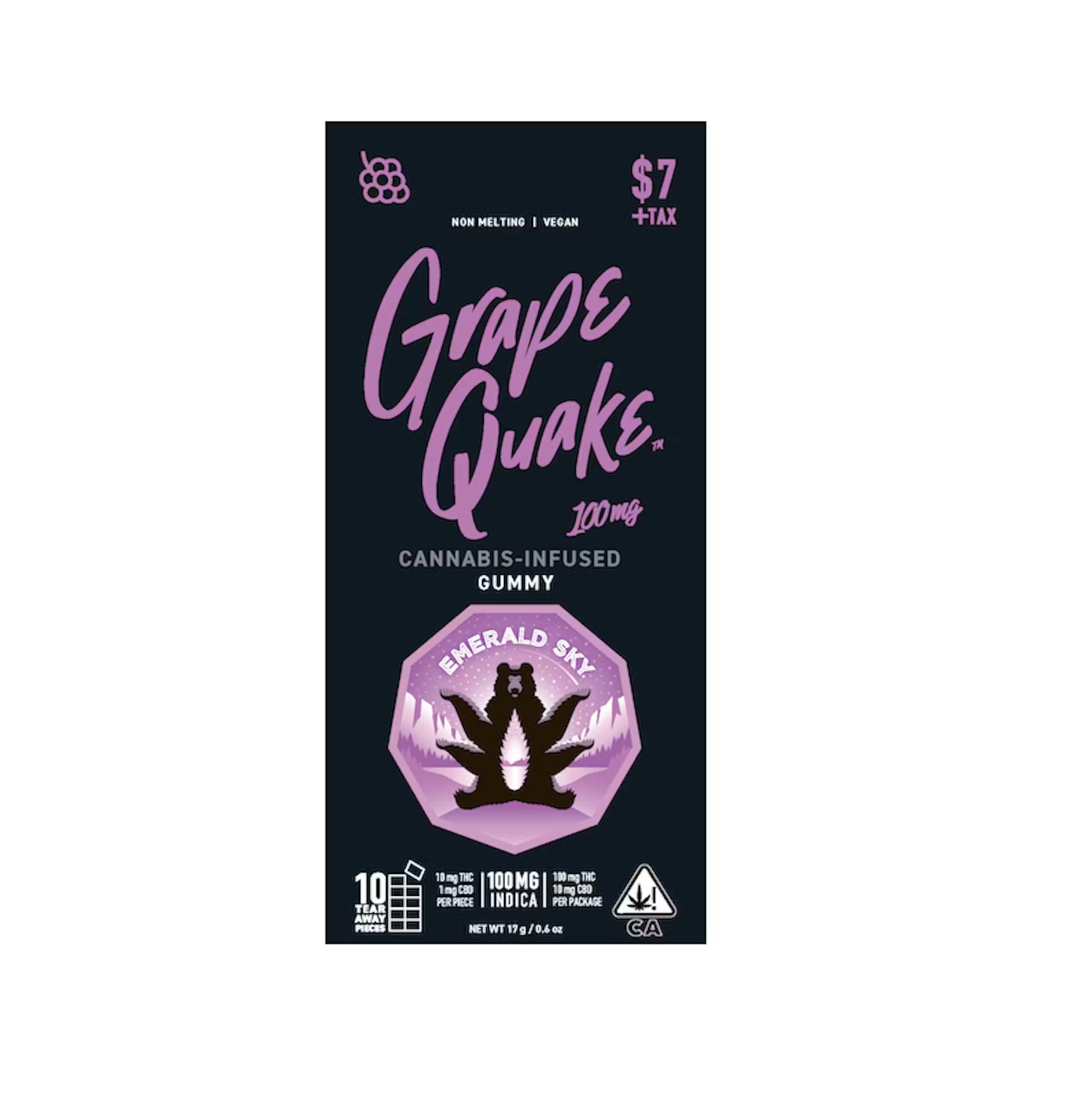 Emerald Sky | Grape Quake | 100MG Single Gummy