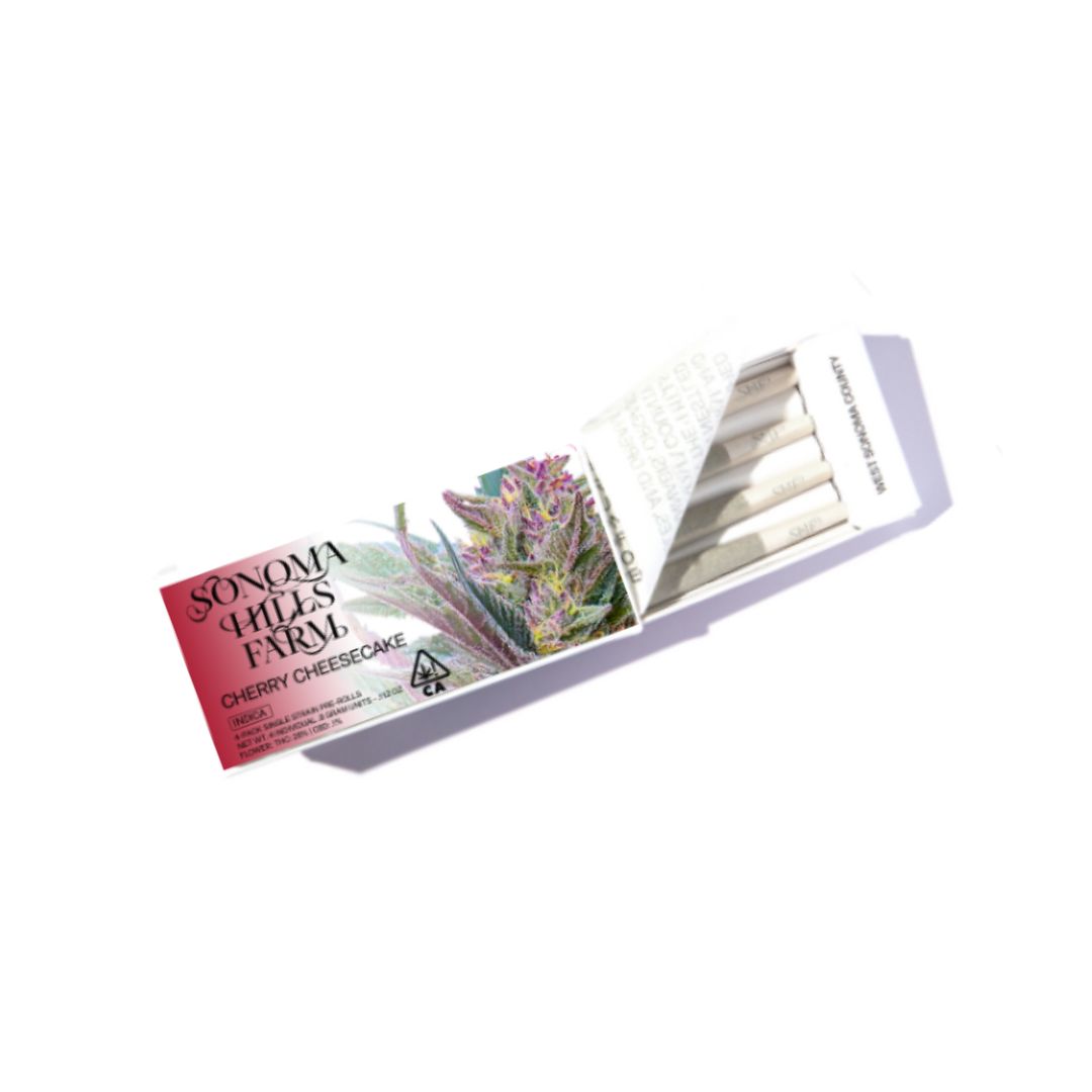 Sonoma Hills Farm | 0.8G Pre-rolls | Cherry Cheesecake | 4PK