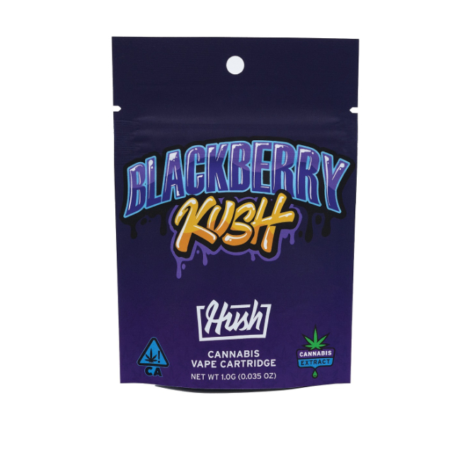 Hush | Blackberry Kush | Indica | 1G Cartridge