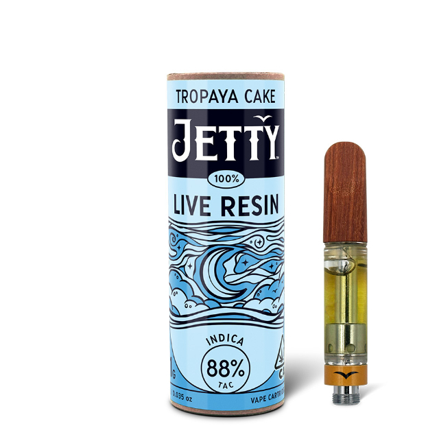 Jetty | Tropaya Cake | Indica | 1G Live Resin Cart