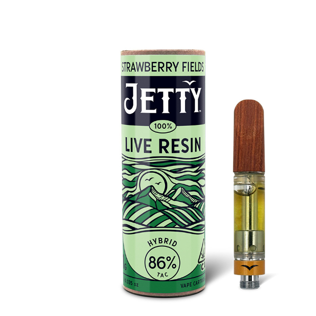 Jetty | Strawberry Fields | Hybrid | 1G Live Resin Cart