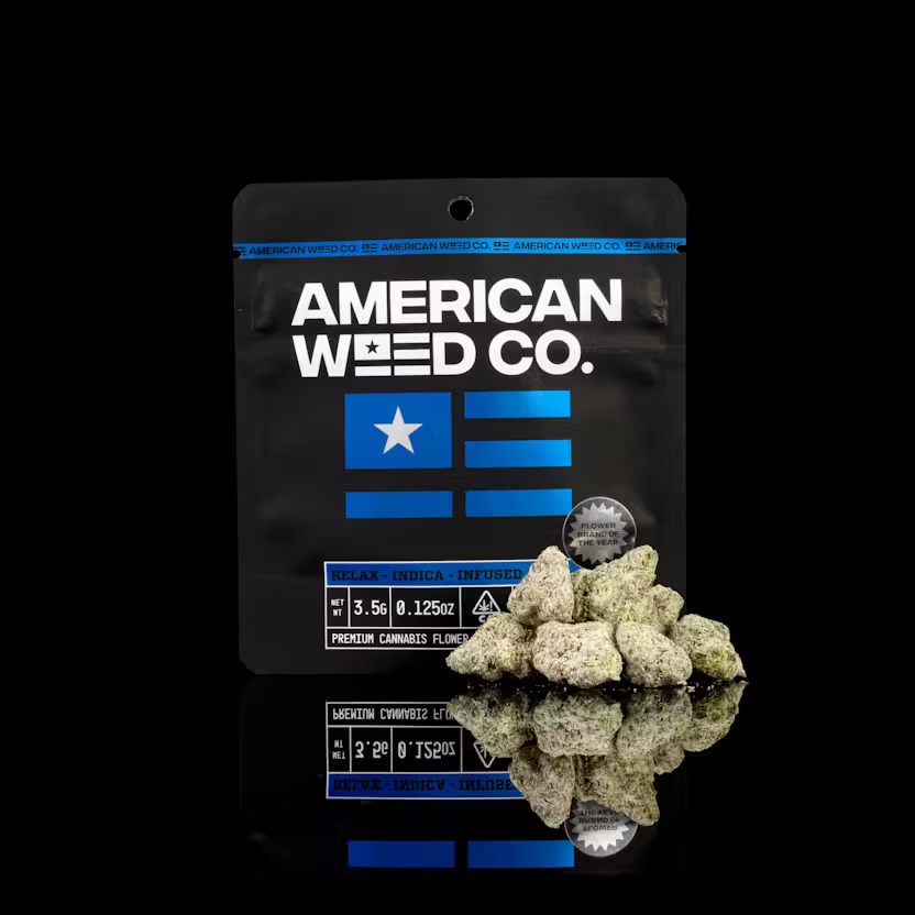 American Weed Co. | Blue Gummy | 3.5G Diamond Infused Flower