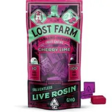 Lost Farms | Cherry Lime Chews | Gmo Rosin | 10MG | 10PK