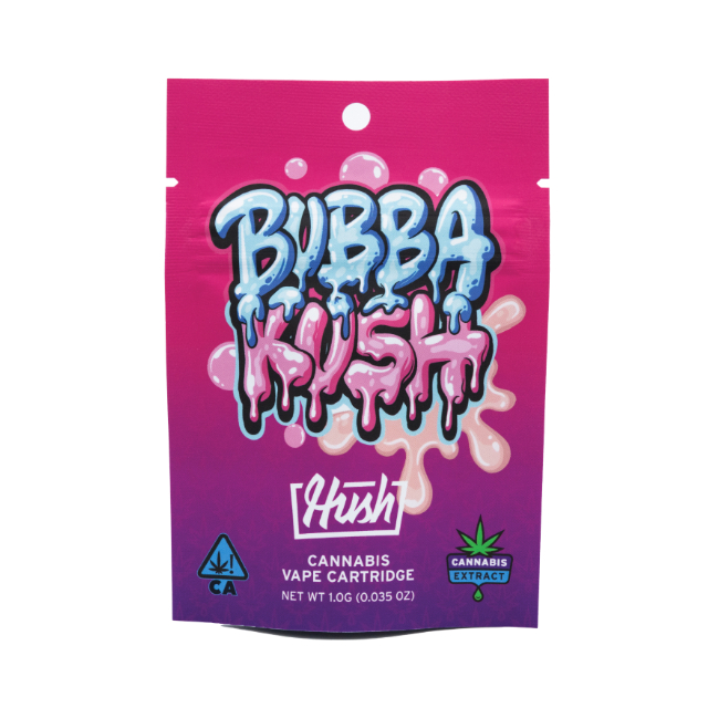 Hush | Bubba Kush | Indica | 1G Cartridge