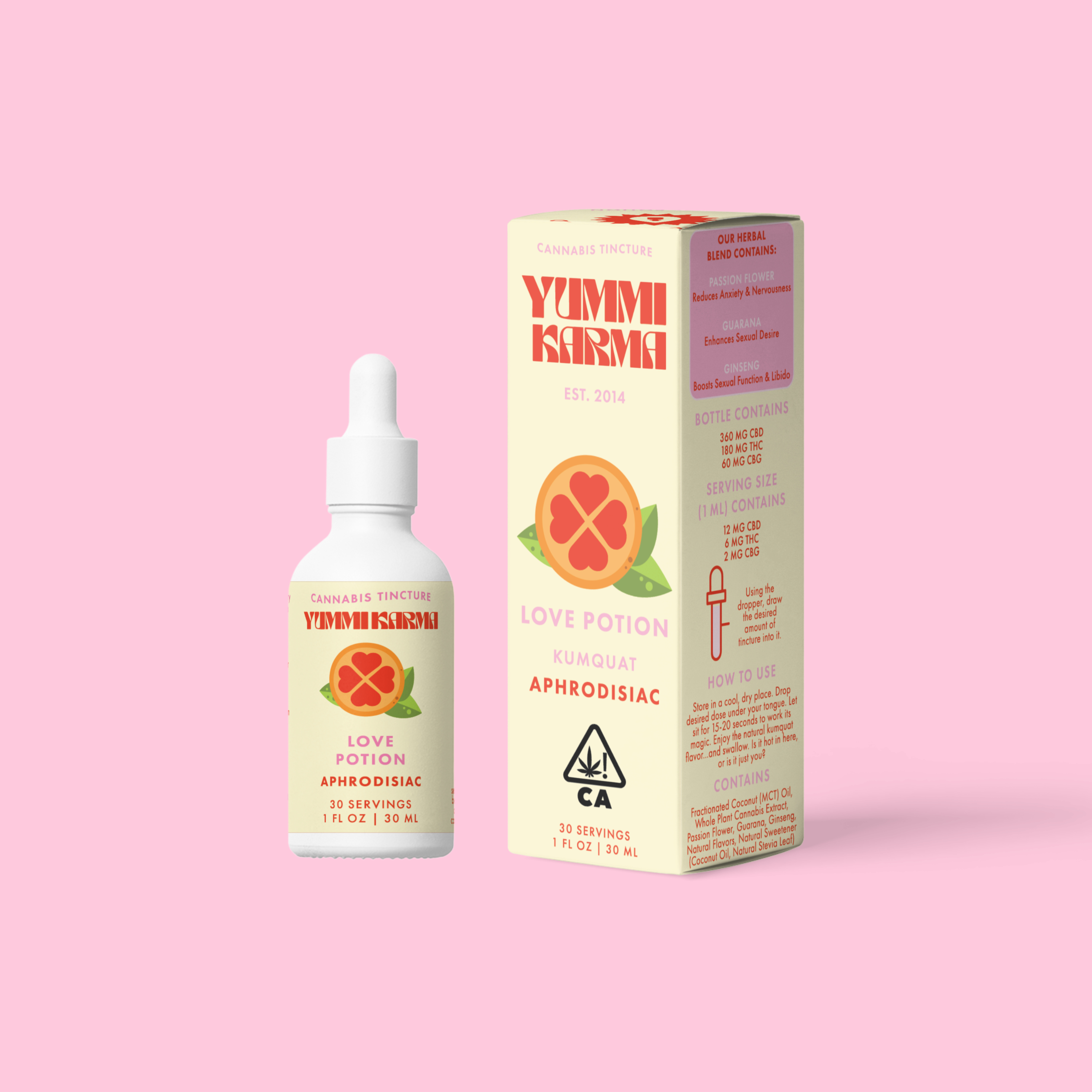 YUMMI KARMA - YUMMI KARMA | LOVE POTION 6:3:1 | CBD CBG THC TINCTURE