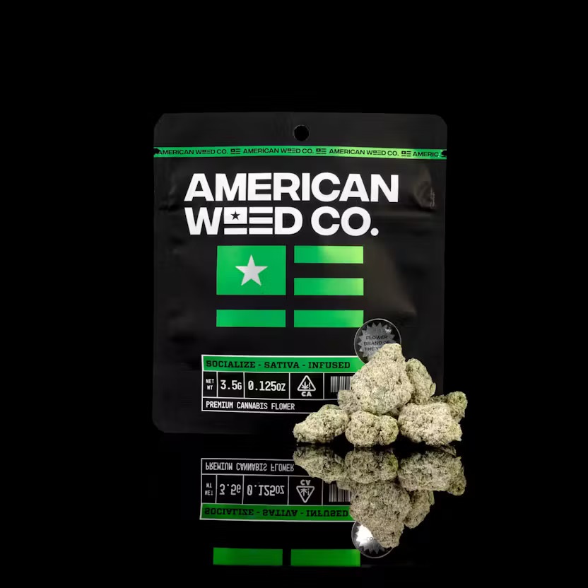 American Weed Co. | Lemon Cherry Gelato | 3.5G Diamond Infused Flower